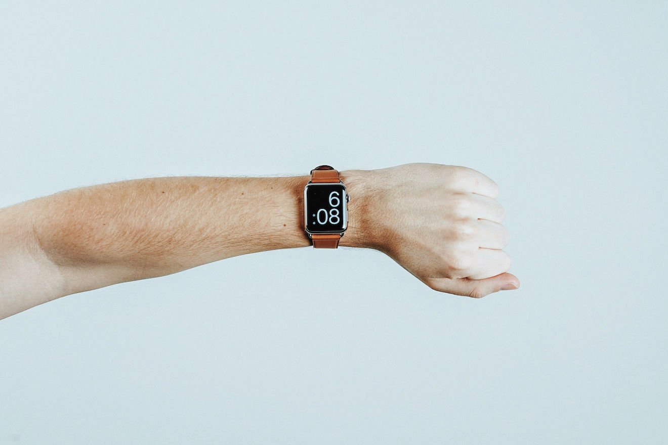 A person's arm with a watch