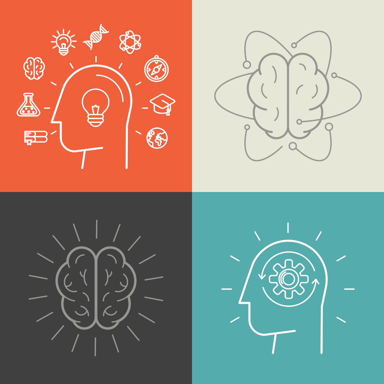 brain mind illustrations